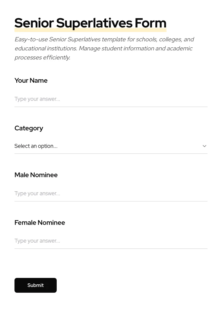 Senior Superlatives preview