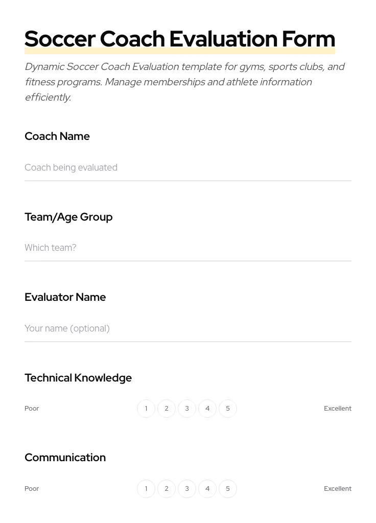 Soccer Coach Evaluation preview