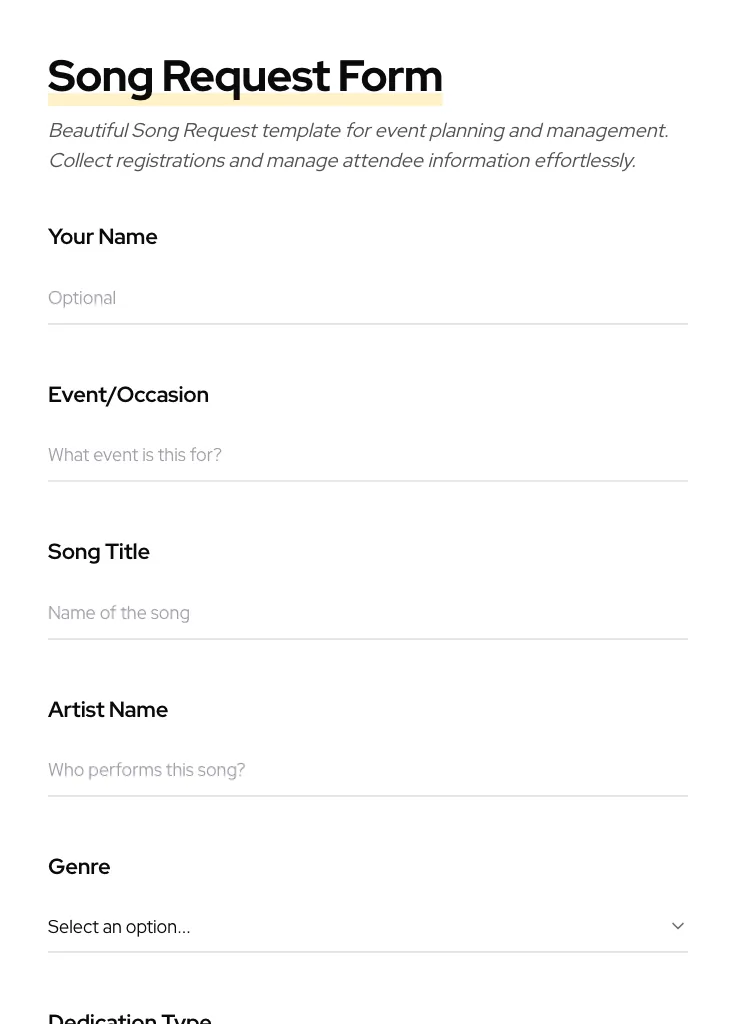 Song Request preview