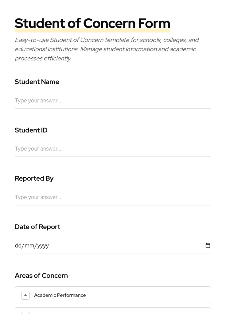 Student of Concern preview