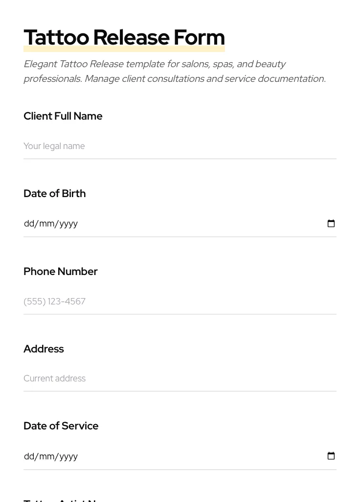 Tattoo Release preview