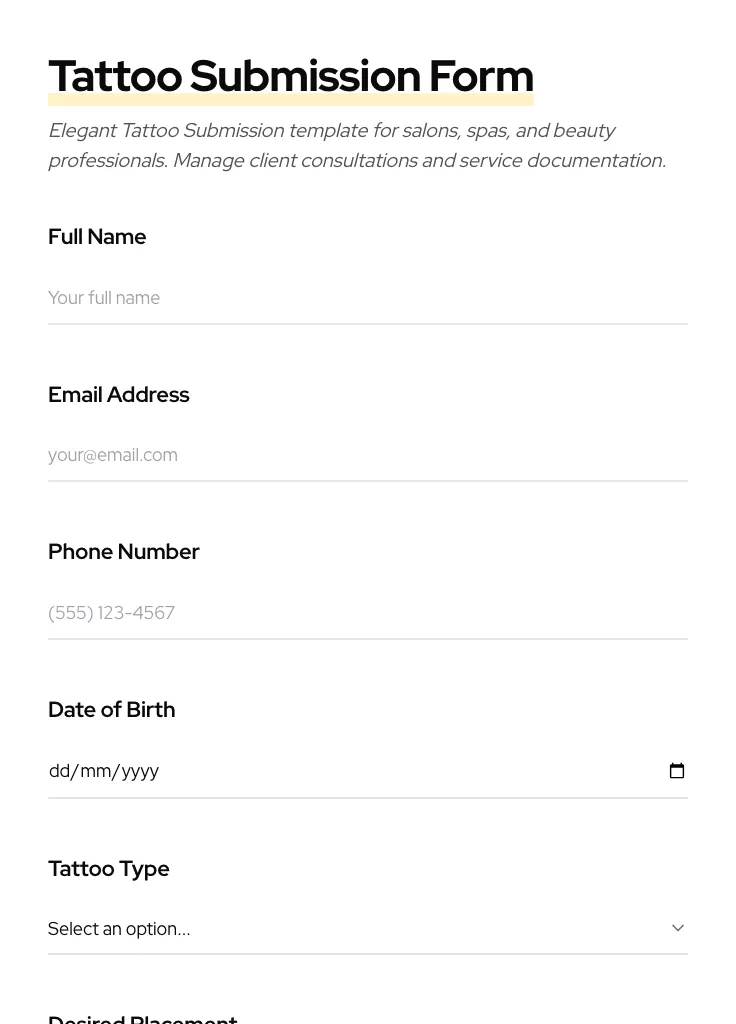 Tattoo Submission preview