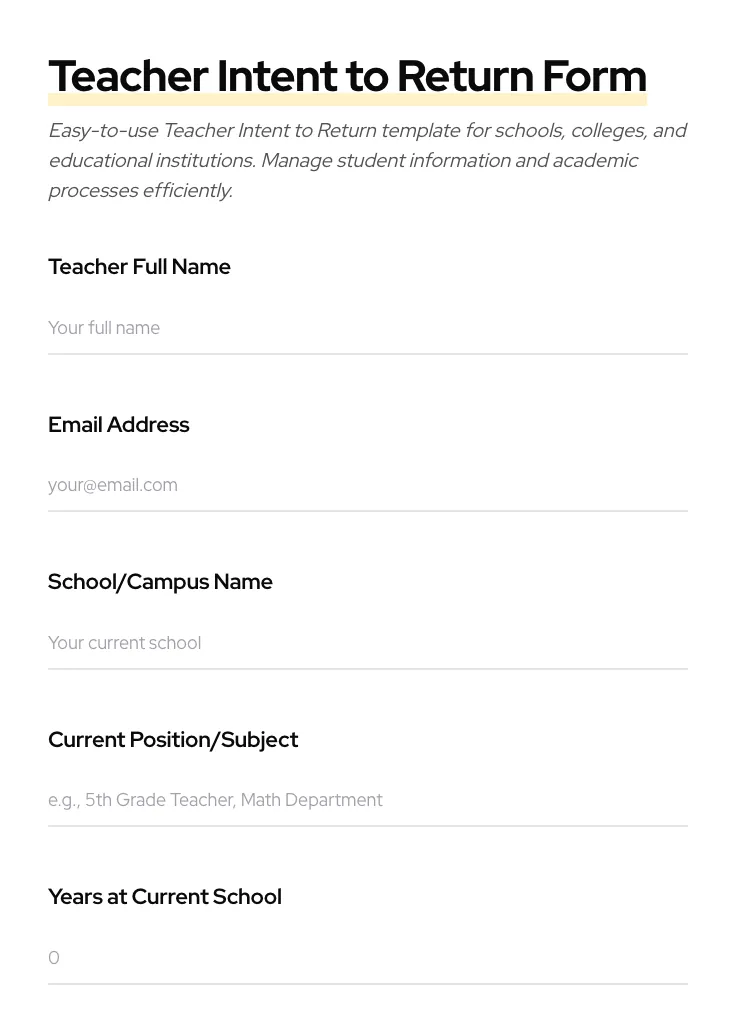 Teacher Intent to Return preview