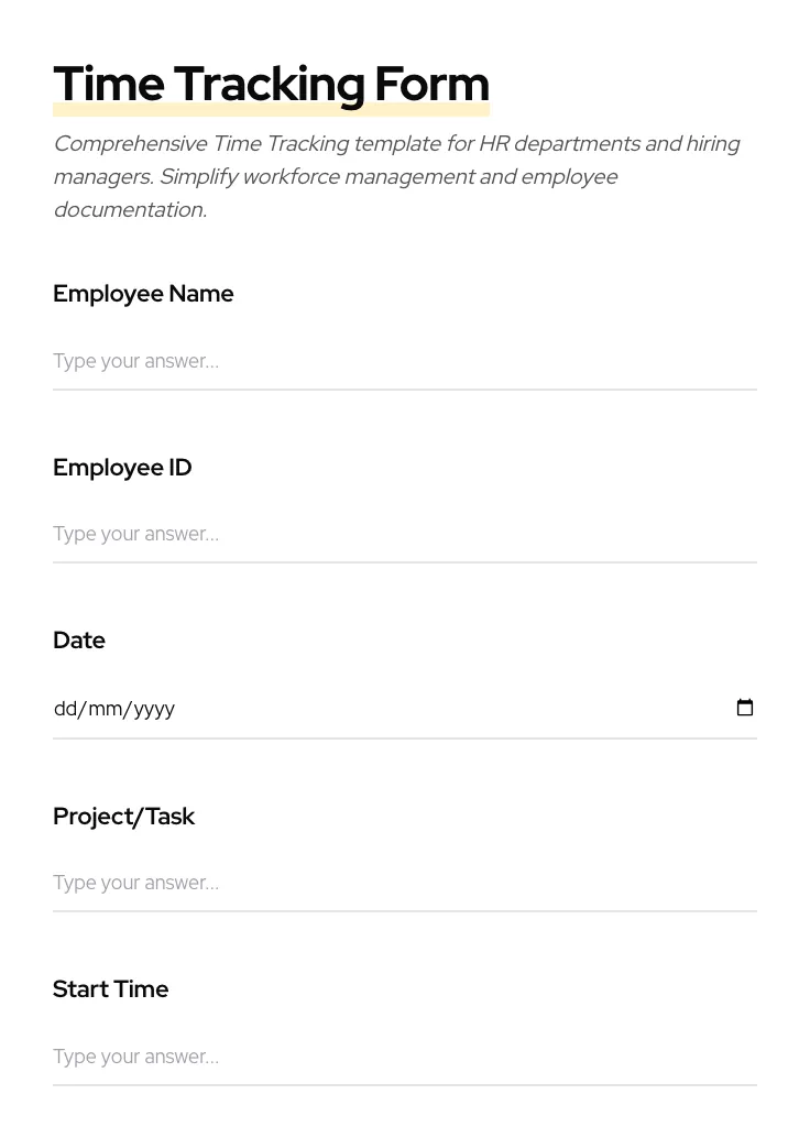 Time Tracking preview