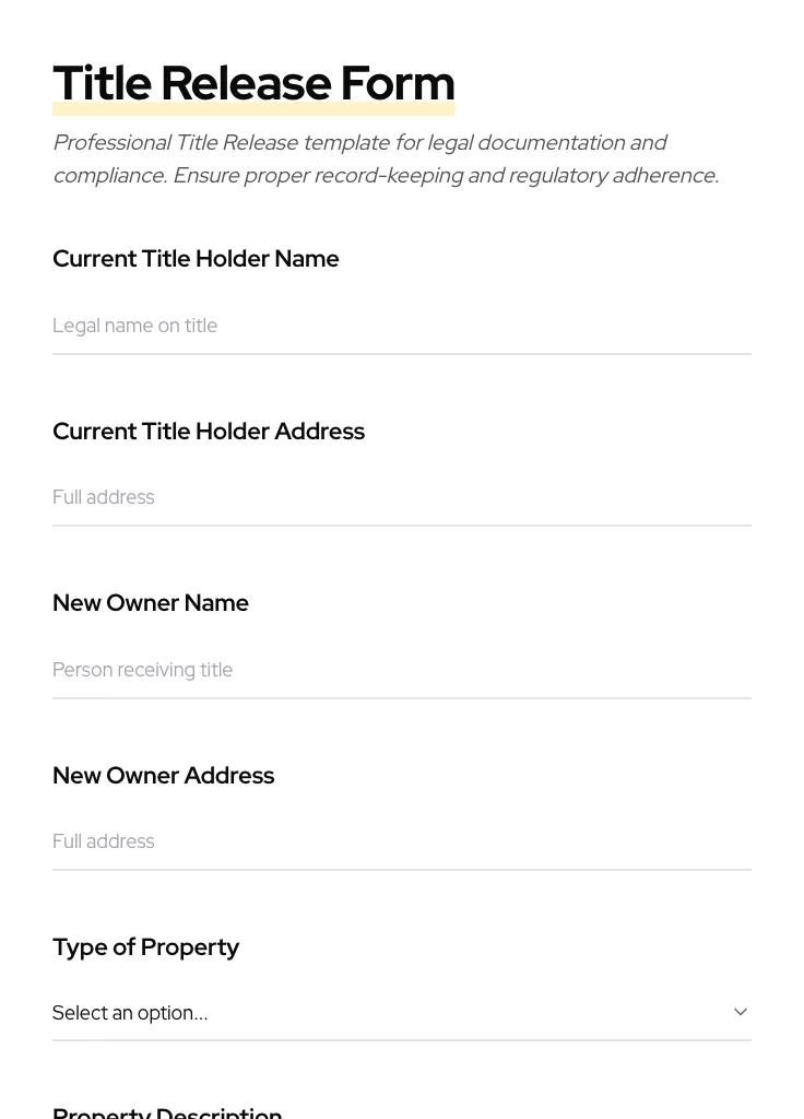 Title Release preview