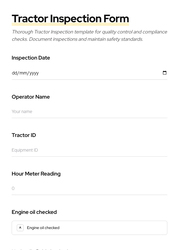 Tractor Inspection preview