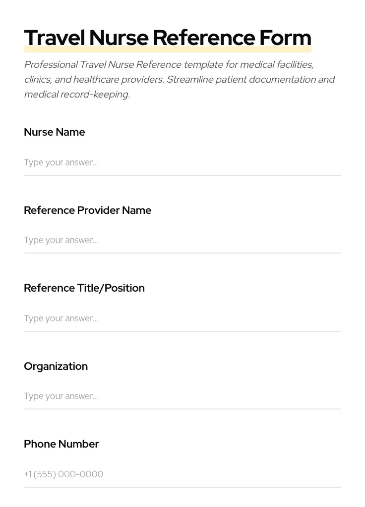 Travel Nurse Reference preview