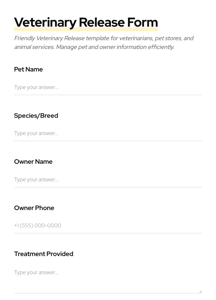 Veterinary Release preview