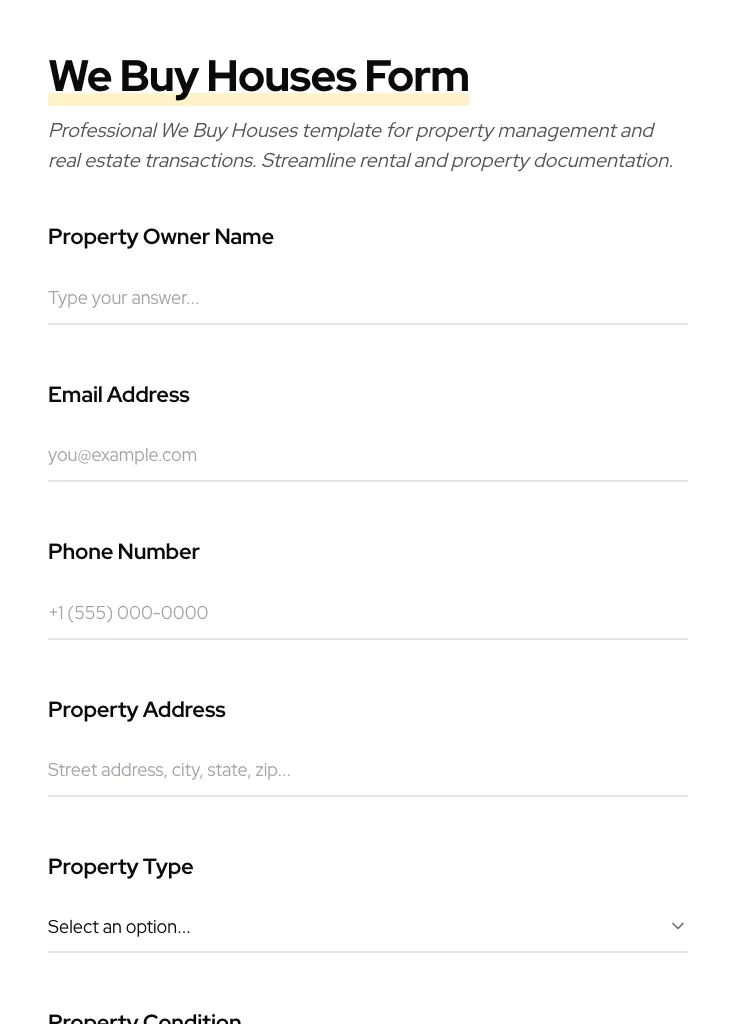 We Buy Houses preview