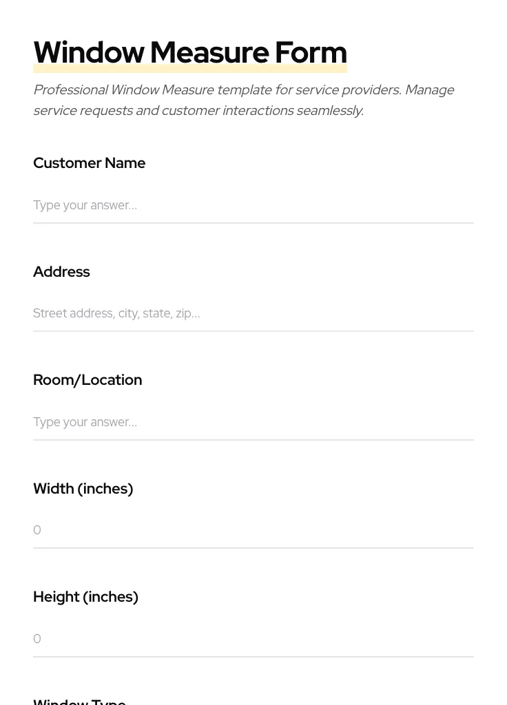 Window Measure preview